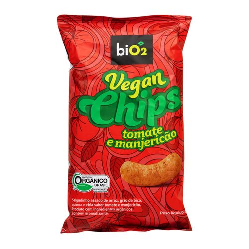 Chips Vegan Orgânico BiO2 Tomate e Manjericão 40g