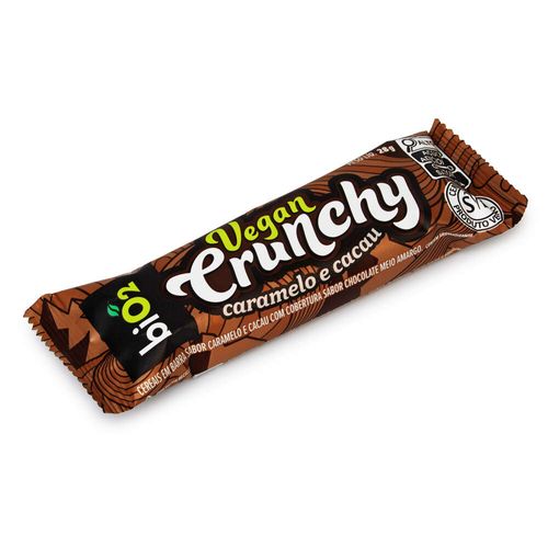 Barra de Proteína Vegan Crunchy BiO2 Caramelo e Cacau 28g