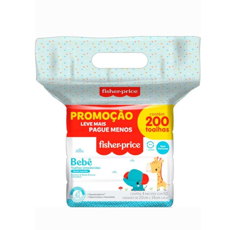 Toalha-Umedecida-sem-Perfume-Fisher-Price-com-200-Folhas