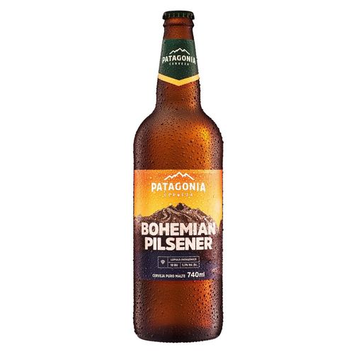 Cerveja Argentina Patagonia Bohemian Pilsener Garrafa 740ml
