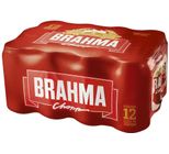 Cerveja Brahma Pilsen Pack com 12 Unidades Lata 350 mL cada