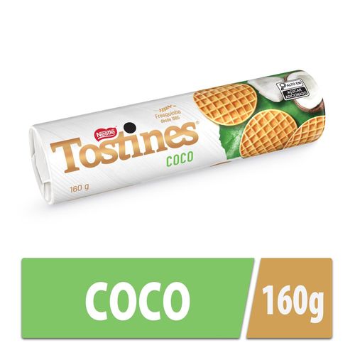 Biscoito Tostines Coco 160g