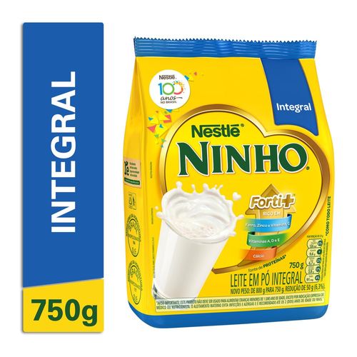 Leite em Pó Integral Ninho Pacote 750g