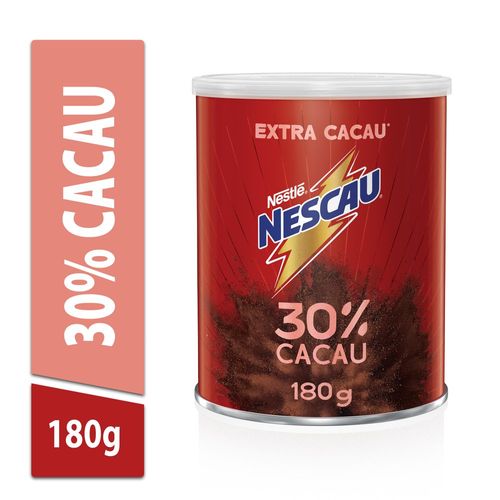 Achocolatado em Pó 30% Cacau Nescau Lata 180g
