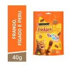 Petisco FRISKIES Gatos Adultos Mix Frango, Fígado e Peru 40g