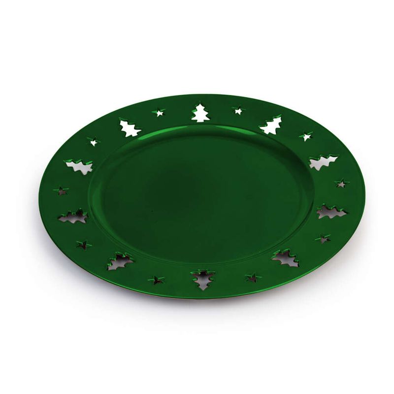 Sousplat-com-Pinheiro-Estrela-Verde-33cm-x-33cm