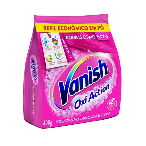 Tira Manchas Vanish em Pó Oxi Action para Roupas Coloridas Refil 400g