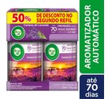 Aromatizador de Ambiente Bom Ar Automático Freshmatic Campos de Lavanda Refil 50% off na 2ª Unidade