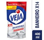 Desinfetante Banheiro Tira-Limo Veja X-14 Sachê 400ml Refil Econômico