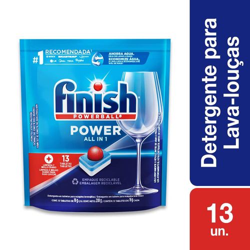 Detergente para Lava Louças em Tablete Finish 13 unidades