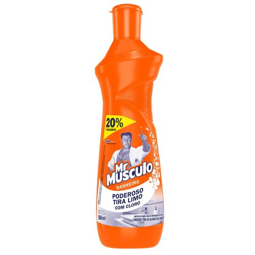 Desinfetante Banheiro Tira-Limo Mr Músculo 500ml Grátis 20% de Desconto