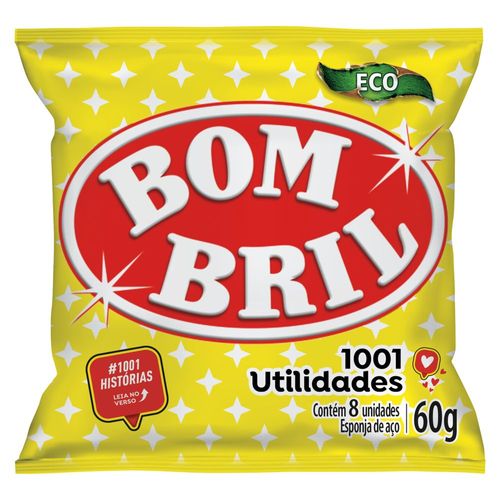 Lã De Aço Bombril Eco 60 G Com 4 Unidades