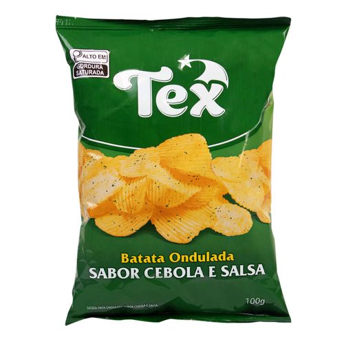 Batata Frita Ondulada Tex Salsa e Cebola 100g