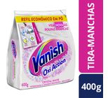 Tira Manchas Vanish em Pó Crystal White Oxi Action para Roupas Brancas Refil  400g