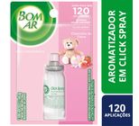 Aromatizador Bom Ar Click Spray Refil Cheirinho de Talco 12ml