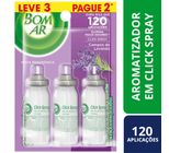 Aromatizador Bom Ar Click Spray Refil Leve 3 Pague 2 Campos de Lavanda