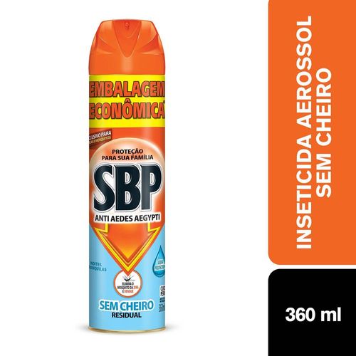 Inseticida Aerossol SBP Sem Cheiro 360ml