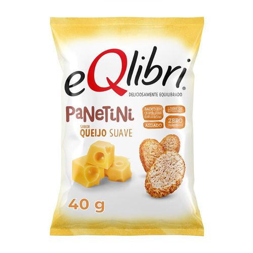 Snack Queijo Suave Eqlibri Panetini Pacote 40G
