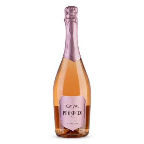 Espumante Italiano Rosé Extra Dry Ca'Val Millesimato Garrafa 750ml