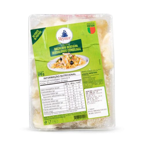 Bacalhau Desfiado Dessalgado Reymar 500g