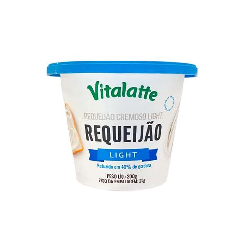 Requeijão Cremoso Light Vitalatte Copo 200g