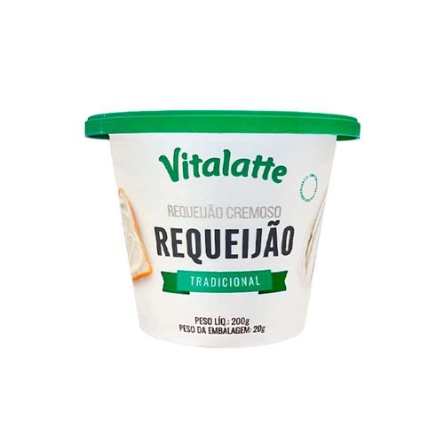 Requeijão Cremoso Vitalatte Tradicional Copo 200g