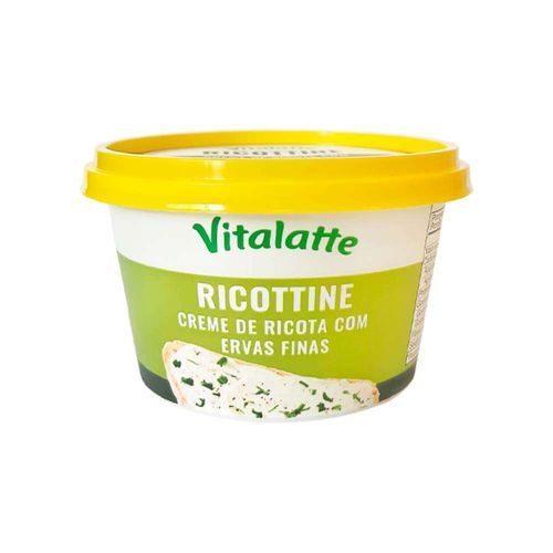 Creme De Ricota Vitalatte Ricottine Ervas Finas 200g