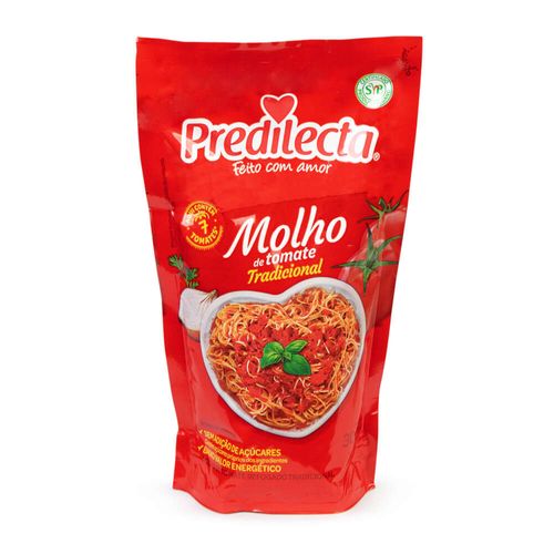 Molho de Tomate Predilecta Refogado Tradicional Sachê 300g