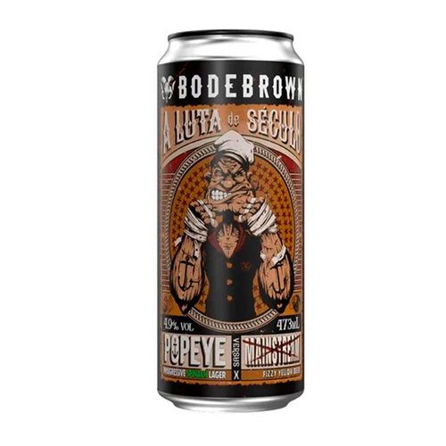 Cerveja Bodebrown Popeye German Lager lata 473ml