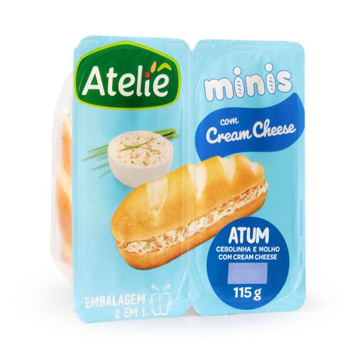 Sanduíche Mini de Atum com Cream Cheese Ateliê 115g