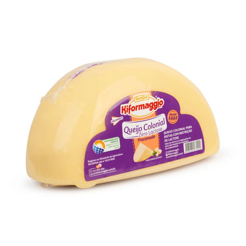 Queijo-Colonial-Kiformaggio-Zero-Lactose-450g