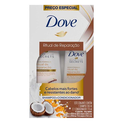 Kit Shampoo e Condicionador Dove Ritual de Reparação