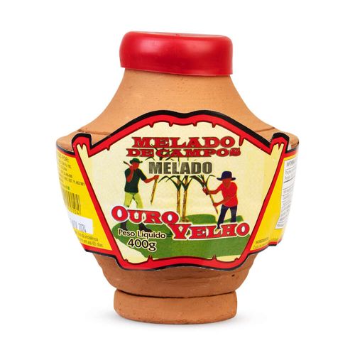 Melado Ouro Velho Melado de Campos Pote de Barro 400 g