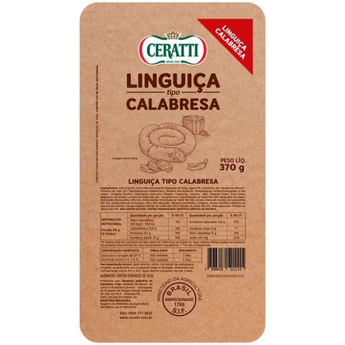 Linguiça Tipo Calabresa Ceratti 370g