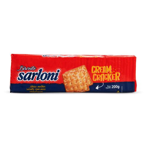 Biscoito Sarloni Cream Cracker 200g