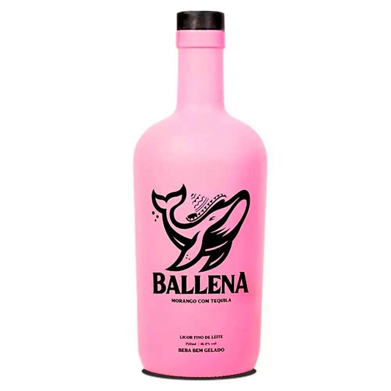 Licor-Ballena-Creme-de-Morango-com-Tequilla-Garrafa-750ml