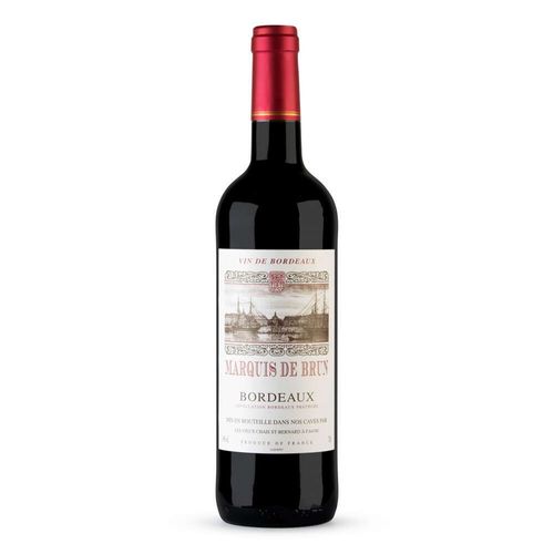 Vinho Tinto Francês Bordeaux Marquis de Brun Garrafa 750ml