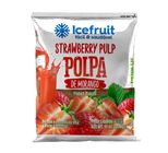 Polpa Congelada Icefruit Morango Pacote com 4 Unidades 100g cada