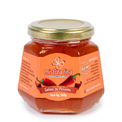 Geleia de Pimenta Mistura Fina Vidro 260g