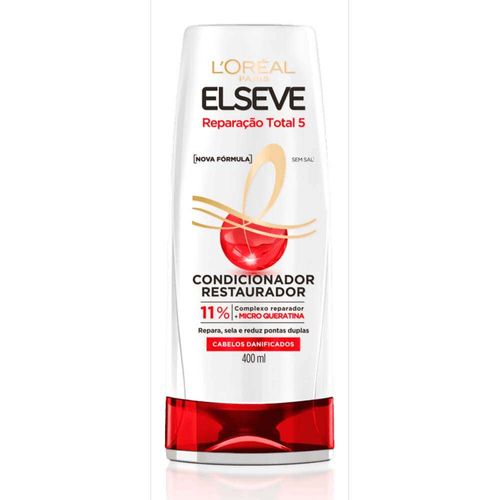 Condicionador de Cabelos Restaurador Elseve Reparação Total 5 400ml
