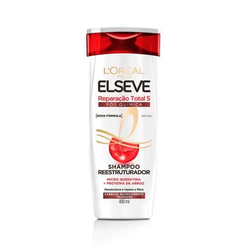 Shampoo Restaurador Elseve Reparação Total 5 400ml