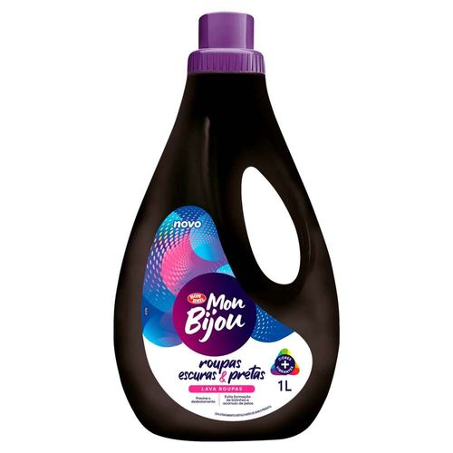 Lava Roupas Líquido Mon Bijou Roupas Escuras 1L