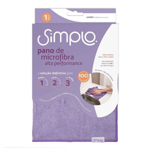 Pano Microfibra Simplo Alta Perfomance
