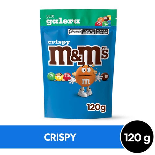 Confeitos de Chocolate ao Leite M&Ms Crispy  120g