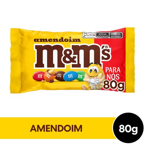 Confeitos De Amendoim Coberto Com Chocolate M&M'S 80g