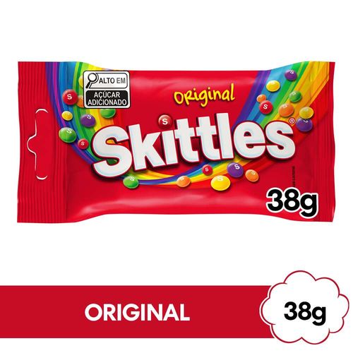 Bala Skittles Original Pacote 38g