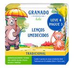 Kit Lenço Umedecido Granado Bebê Leve 4 Pague 3