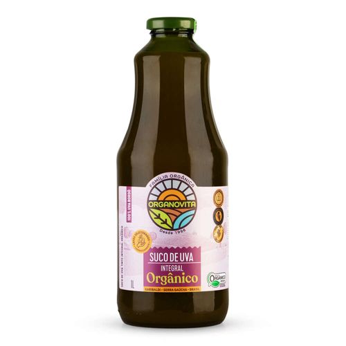 Suco de Uva Integral Orgânico Organovita 1L