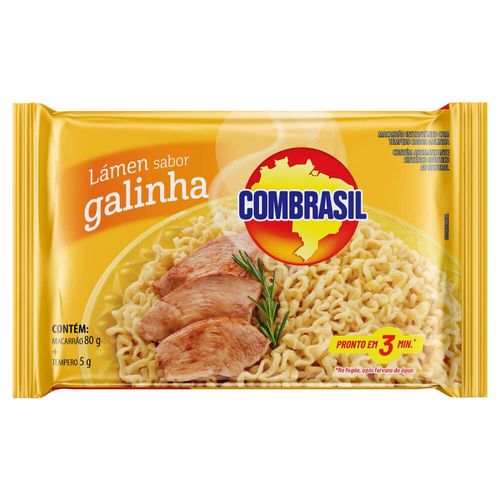 Macarrão Instantâneo Galinha Combrasil 85g