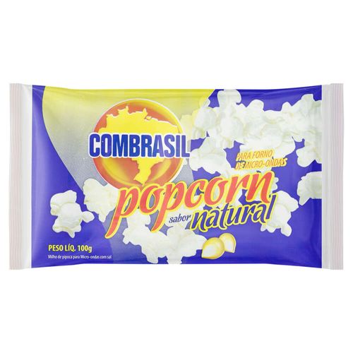 Pipoca para Microondas Natural Combrasil 100g